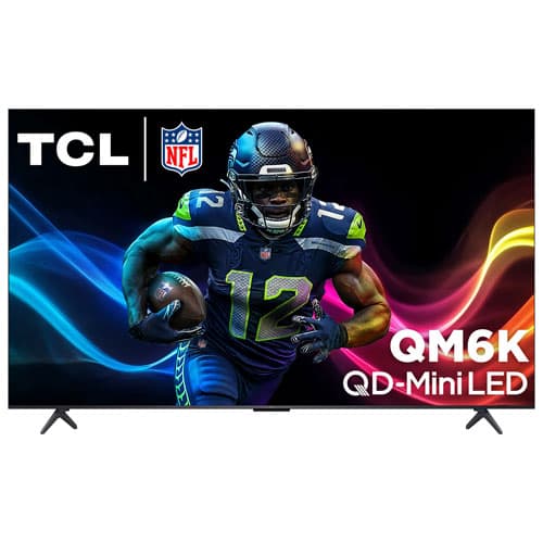 TCL 55" QM6K Series 4K UHD HDR QD-Mini LED 144Hz Dolby Atmos Google TV Smart TV (55QM6K) - 2025 - Great for Movies & Gaming