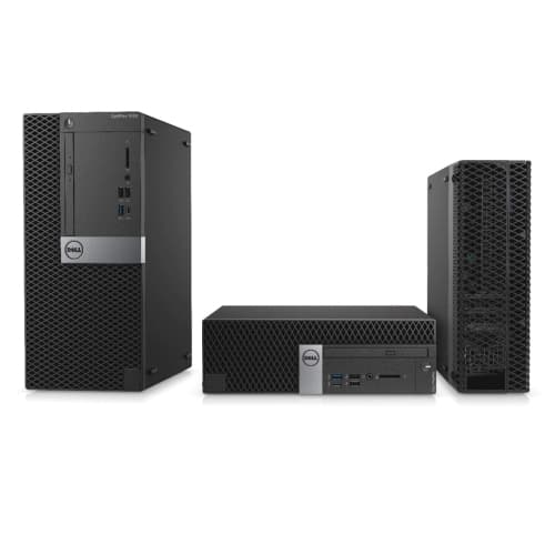Refurbished (Excellent) Dell Optiplex 7050 SFF Desktop | Core i7 - 7700 - 256GB SSD Hard Drive - 16GB RAM | 4 cores @ 4.2 GHz Win 11 Pro Black