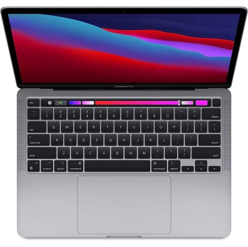 Refurbished (Excellent) - Apple MacBook Pro 13.3" w/ Touch Bar (2020) - Space Grey (Apple M1 Chip / 256GB SSD / 16GB RAM)
