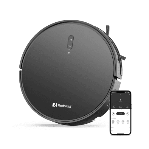 Redroad E3 Bagless Robot Vacuum & Mop for Multi-Surface with 2700Pa, 150 Min Runtime, App Control - Black