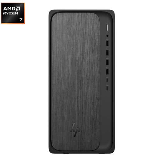 HP OmniDesk Desktop PC - Jet Black (AMD Ryzen 7 8700G/16GB RAM/1TB SSD) - Only at Best Buy