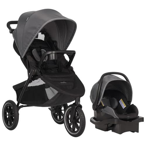 Evenﬂo Folio3 Jogging Stroller with LiteMax 35 Infant Car Seat - Avenue