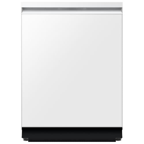 Samsung 24" 38dB Built-In Dishwasher with AI Wash & Third Rack (DW90F89T0U12AA) - White Glass
