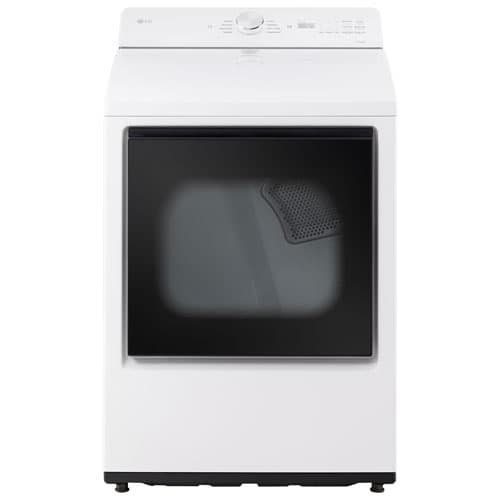 LG 7.3 Cu. Ft. Large Capacity AI Sensor Dry Front Load Electric Dryer w/Wi-Fi- Energy Star (DLE8200W)-Alpine White