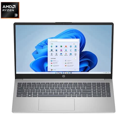 HP 15.6" Laptop - AMD Ryzen 3-7320U - 8GB LPDDR5 - 512GB SSD - Windows 11 Home - Natural Silver