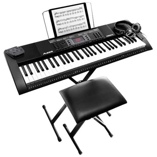 Alesis CODA MK4 61-Key Electric Keyboard with Bench & Stand & Headphones & Sustain Pedal - Black - Only at Best Buy