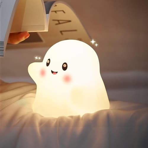Night Light for Kids – Cute Silicone Nursery Lamp with Premium LED, Eye-Caring Dimmable Touch Light for Toddlers & Kids Bedroom
