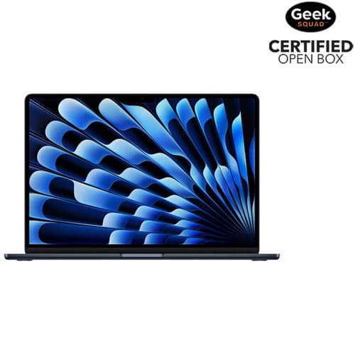Open Box - Apple MacBook Air 15.3" w/ Touch ID (2025) - Midnight (Apple M4 / 16GB RAM / 256GB SSD) - English