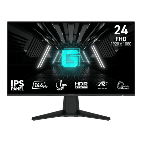 MSI 24" 1920 x 1080 (FHD) 144Hz 1ms (MPRT) IPS Gaming Monitor Tilt adjustable (G242L E14)