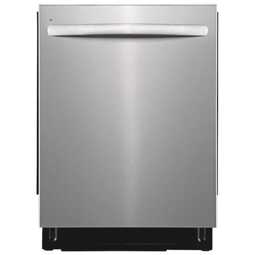 Frigidaire 24" 49dB Top-Control Blade Spray Arm Auto Open Door Dishwasher with Third Rack ENERGY STAR (FDSH4502BF) - Stainless Steel