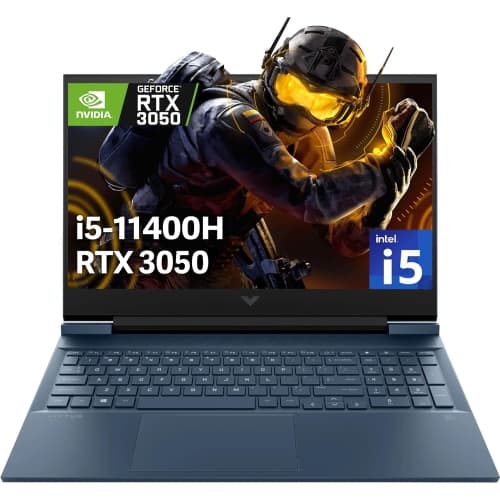 Refurbished (Excellent) - HP Victus 16.1" FHD IPS Gaming Laptop - Intel Core i5-11400H - 16GB DDR4 - 512GB SSD - RTX 3050 - Windows 11 Home - Blue