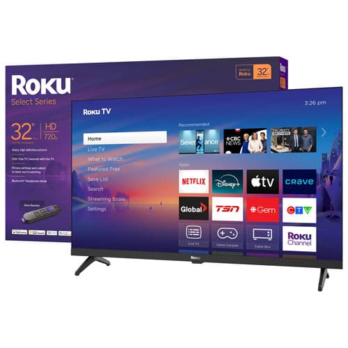Roku 32" Select Series 720p HD LED Roku TV Smart TV (32R2D5CA) - 2025 - Only at Best Buy