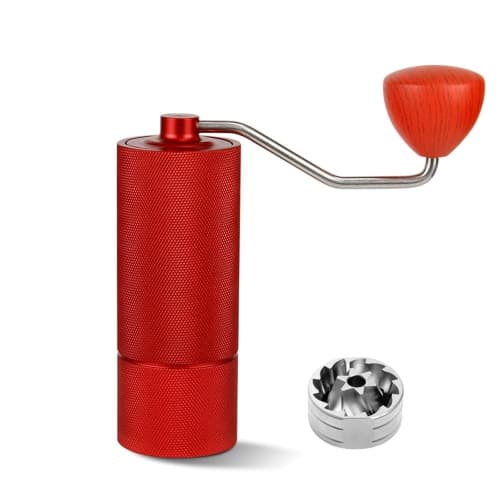 Coffee grinder hand crank coffee grinder suitable for kitchen holiday gift red