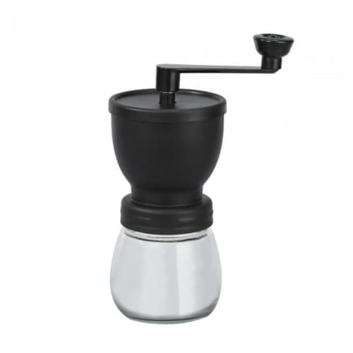 Small Manual Coffee Grinder Conical Burr Mill Portable Manual Grinder Hand Crank Coffee Grinder Suitable for Camping Outdoor Kitchen Bar Black