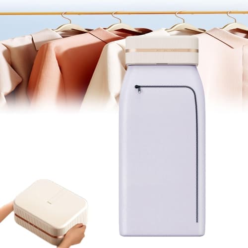 Foldable mini dryer, 600W portable upright iron, 240-minute timer, large-capacity smart LED drying box, suitable for all kinds of clothing, underwear, towels,and fabrics.