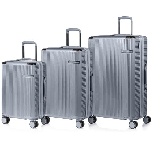 Legacy 3-Piece Luggage Set-Silver