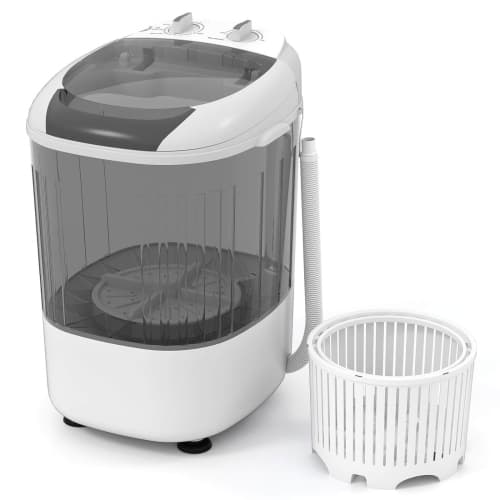 Costway Washer Dryer Combo with Steam - Dry Tub Blue/Gray