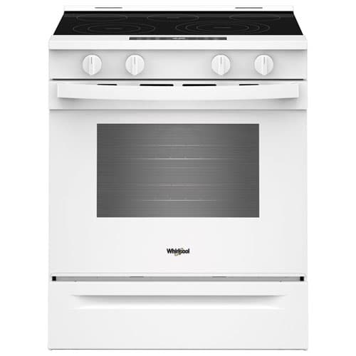 Whirlpool 30" 5.3 Cu. Ft. Fan Convection 5-Element Slide-In Electric Air Fry Range (YWSES5030SW) - White