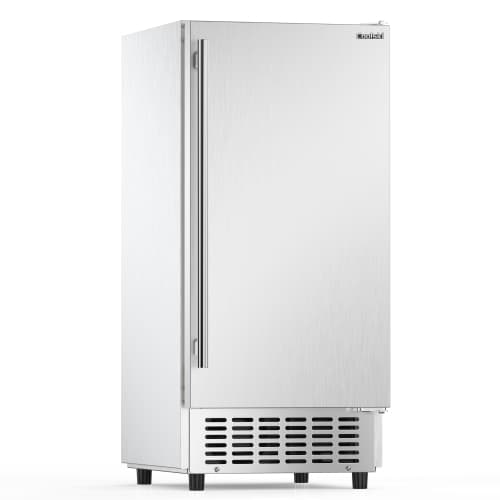 Coolski Commercial Under Counter Ice Maker Machine 100 lbs/Day | 30 lbs Storage 15" W