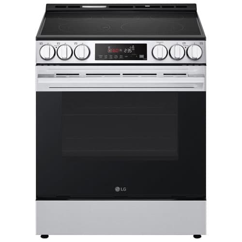 LG 30" 6.3 Cu. Ft. Smart Fan Convection 5-Element Slide-In Electric Range with Air Fry (LSEL6333XE)