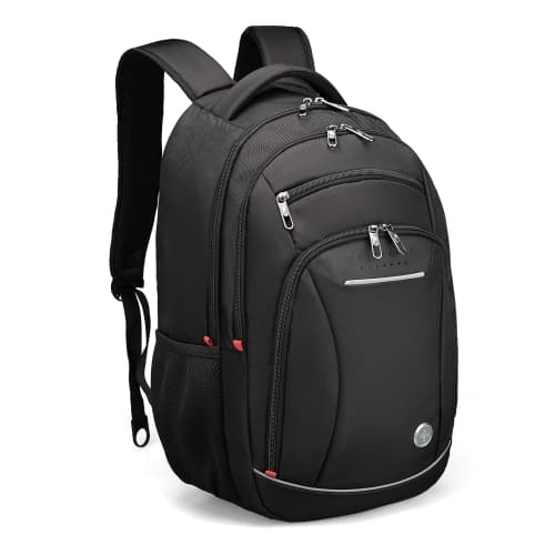 Swissdigital Sursee School Backpack – 17" Laptop Bag, SDD Finder, Add-A-Bag System, Reflective Trim, Breathable Mesh, Travel-Ready