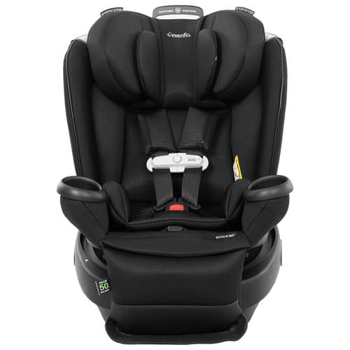 Evenflo Gold Revolve360 Extend 3-in-1 Convertible High-back Booster Car Seat - Onyx