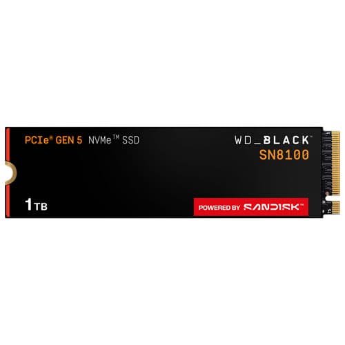 WD_Black SN8100 Gen5 1TB NVMe PCI-e Internal Solid State Drive (WDBCMT0010BNC-WRSN)