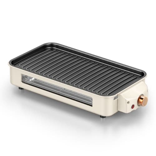 Indoor Electric Grill with Non-stick Cooking Removable Plate Temperature Control 1500W Smokeless Indoor BBQ Grill