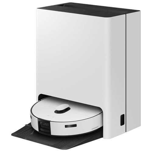 Open Box - Samsung Jet Bot Combo AI Robot Vacuum & Mop for Multi-Surface with Steam+ Clean Station, Auto-Empty Dock, LiDAR - Satin Greige