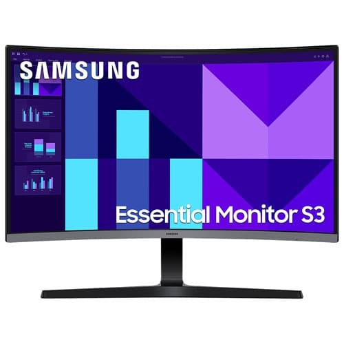 Open Box - Samsung 32" FHD 100Hz 4ms GTG Curved VA LED FreeSync Gaming Monitor (LS32D390GANXZA) - Black