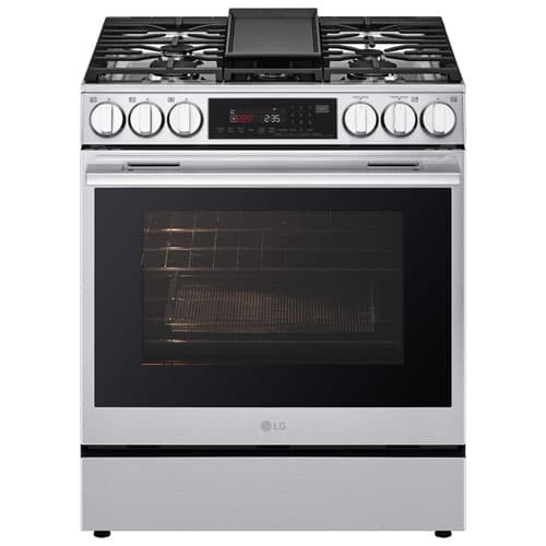LG 30" 6.3 Cu. Ft. True Convection 5-Burner Slide-In Gas Range (LSGL6335X) - Stainless Steel