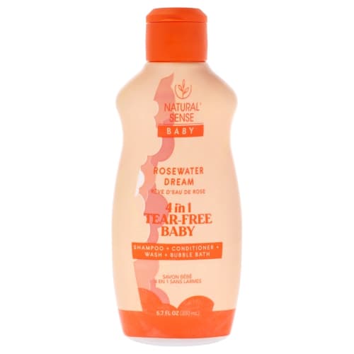4-in-1 Tear-Free Baby - Rosewater Dream by Dr. Natural for Kids - 6.7 oz Body Wash