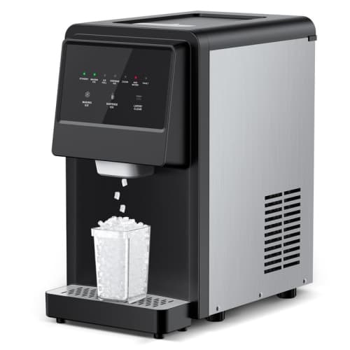 Ice Maker 70 lbs./24-hour Self-Cleaning Countertop Nugget Ice Dispenser with 6 lbs. Ice Storage, Stainless Steel