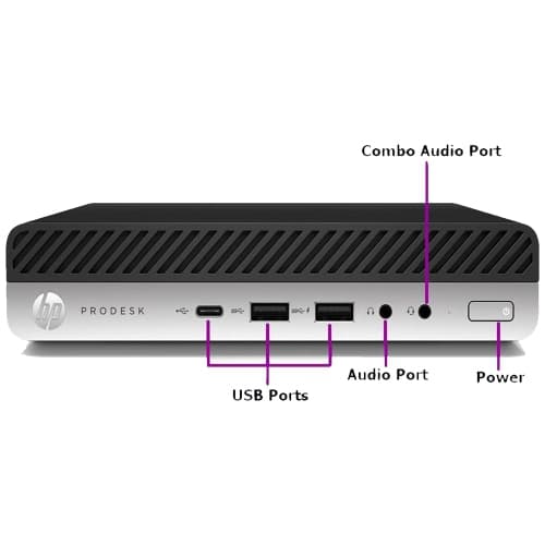 Refurbished (Good) - Desktop PC HP ProDesk 600 G4 Tiny/ Windows 11 Pro (Intel Core i5-8500T 8th Gen Processor/ 256GB SSD/ 16GB DDR4 RAM) Mini Business Computer (Grade A)