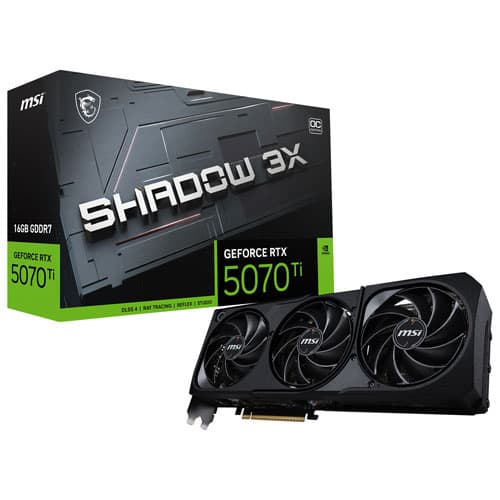 MSI GeForce RTX 5070 Ti Shadow 3x OC 16GB GDDR7 Video Card