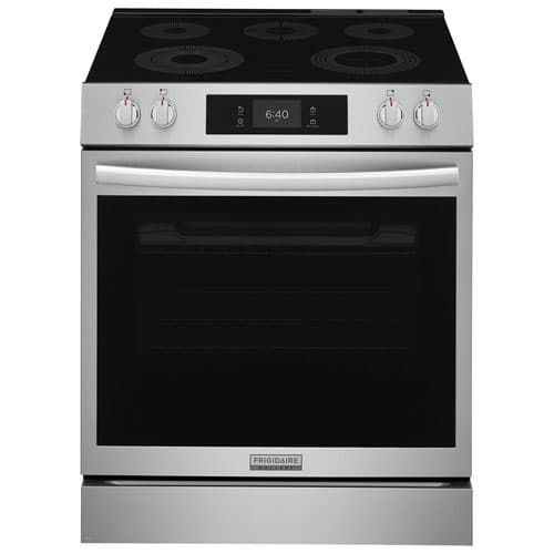 Frigidaire Gallery 30" 6.2 Cu. Ft. 5-Element Electric Range with Stone-Baked Pizza Mode (GCFE307CBF) - Stainless