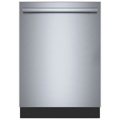 Bosch 500 Series 24" 44dB Built-In Dishwasher with Stainless Steel Tub & Third Rack (SHX65DM5N) - Stainless