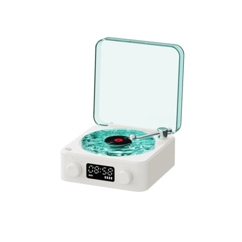 Portable RGB Bluetooth 5.0 speaker | 360° surround sound | 15,00mAh long battery life | Type-C fast charging | Support TF/AUX/Bluetooth | White noise natural sound effect (white)