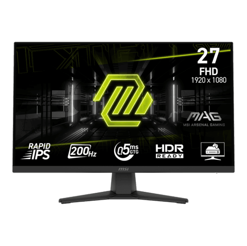 MSI 27" 1920 x 1080 (FHD) 200Hz 0.5ms (GTG) Rapid IPS Monitor Tilt adjustable (MAG 272F)