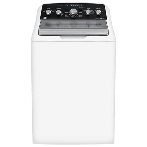 GE 4.9 Cu. Ft. Top Load Agitator Washer with 12 Wash Cycles and SaniFresh (GTW491BMRWS) - White