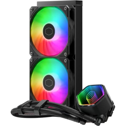 Cooler Master MasterLiquid 240L Core II ARGB CPU AIO Liquid Cooler (Black) (MLW-D24M-A18PA-R1)