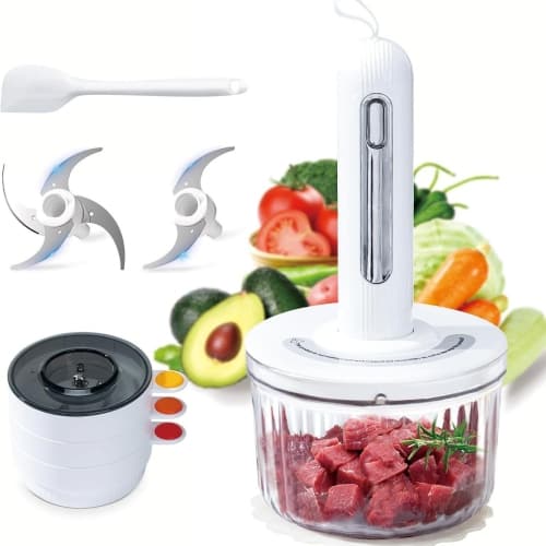 Multifunctional Blender, Rechargeable Cordless Blender for Blending Minced Meat, Garlic, Peppers, etc.