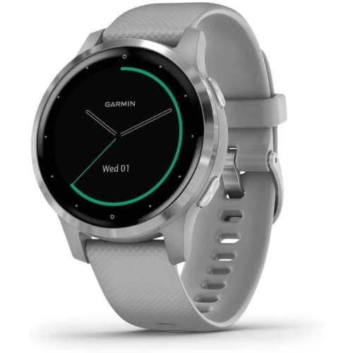 Refurbished (Good) Garmin Vivoactive 4S GPS Watch with Heart Rate Monitor - Silver