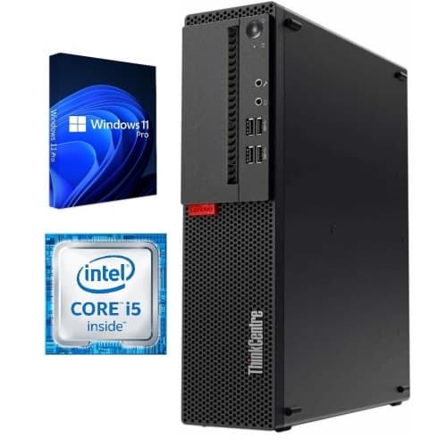 Lenovo ThinkCentre M710s SFF / i5-6500 3.0GHz / 16GB RAM / 256GB SSD / Windows 11 Pro / WiFi - Business Desktop PC Computer - Refurbished (Good)