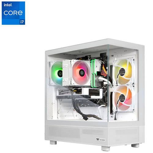 Thermaltake LCGS View Gaming PC (Intel Core i7-14700F/32GB RAM/2TB SSD/NVIDIA GeForce RTX 5060/Windows 11) - Eng