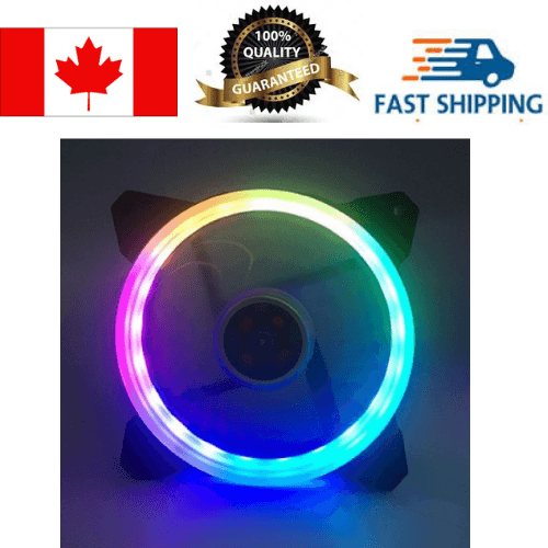 140x140x25mm Multi-color LED Light Fan (Case)