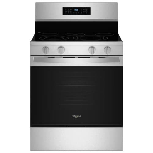 Whirlpool 30" 5.3 Cu. Ft. True Convection 5-Element Freestanding Electric Air Fry Range (YWFES7030SZ) - SS