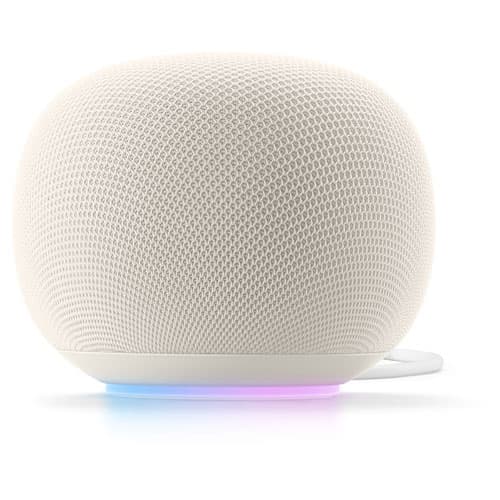 Google Home Speaker - Smart Speaker with 360-Degree Sound and Gemini For Home Voice Assistant - Porcelain - Exclusive Retail Partner