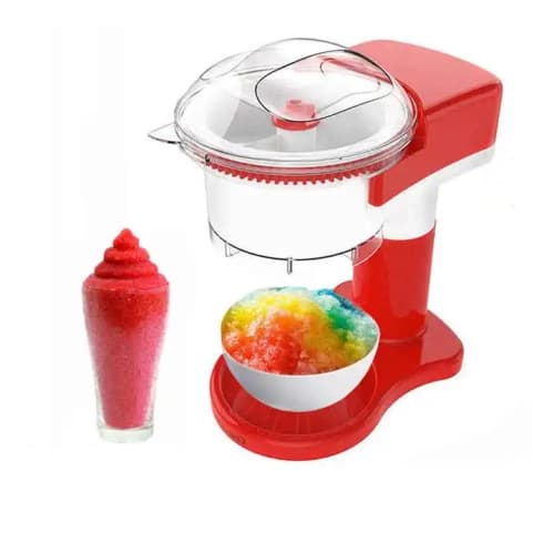 Shaved Ice Maker Snow Cone and Slushy Machine for Home Use, Countertop Electric Ice Shaver/Chipper with bowl