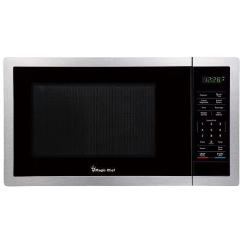 Magic Chef 0.9 Cu. Ft. Counter Top Microwave (MC99MSTF) - Stainless Steel